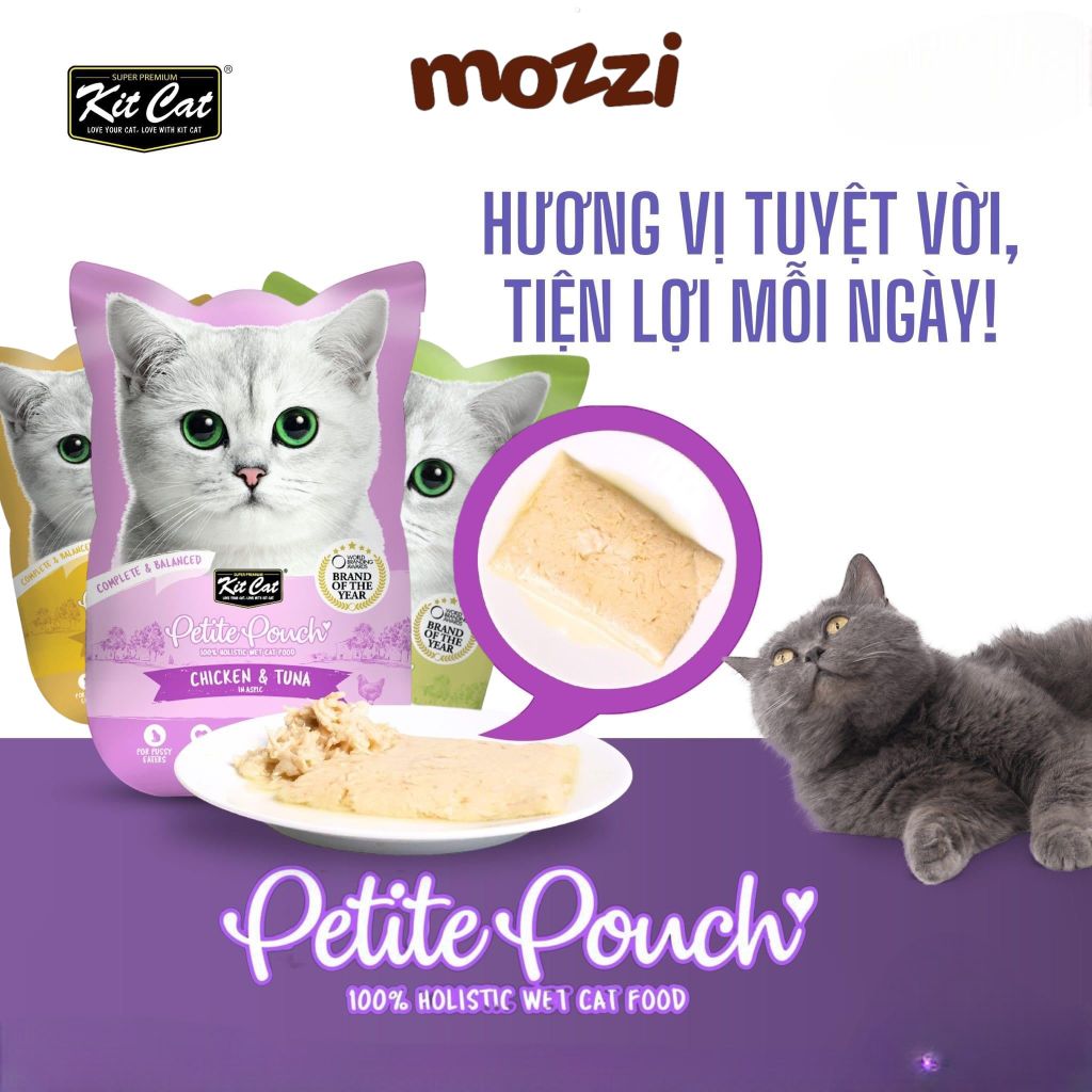Pate cho mèo KitCat Petite Pouch Gói 70gr