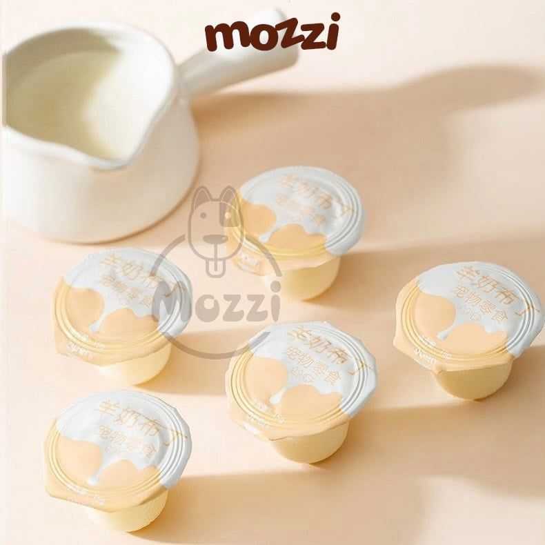 Snack cho chó mèo Bánh pudding sữa dê Hipidog QC