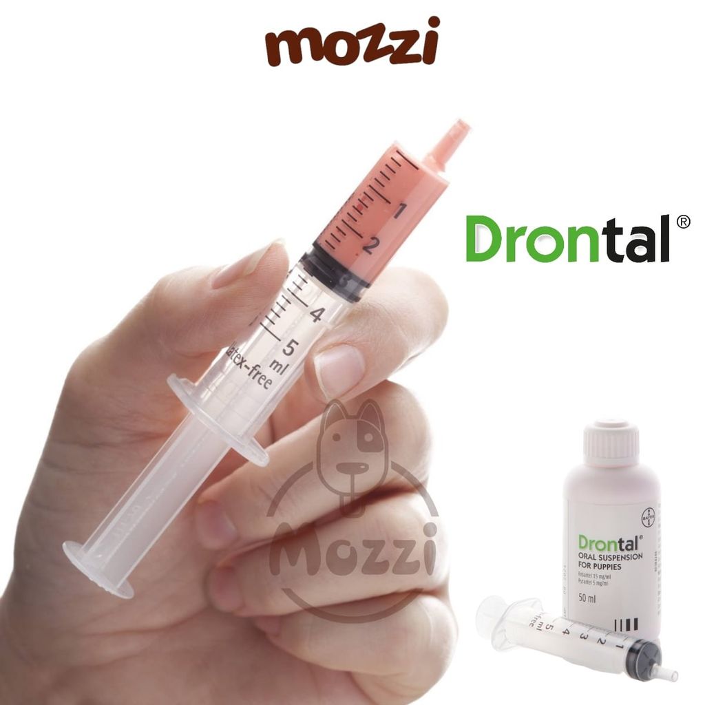 Tẩy giun dạng nước Drontal Puppy Elanco Chai 50ml cho chó con kèm xilanh