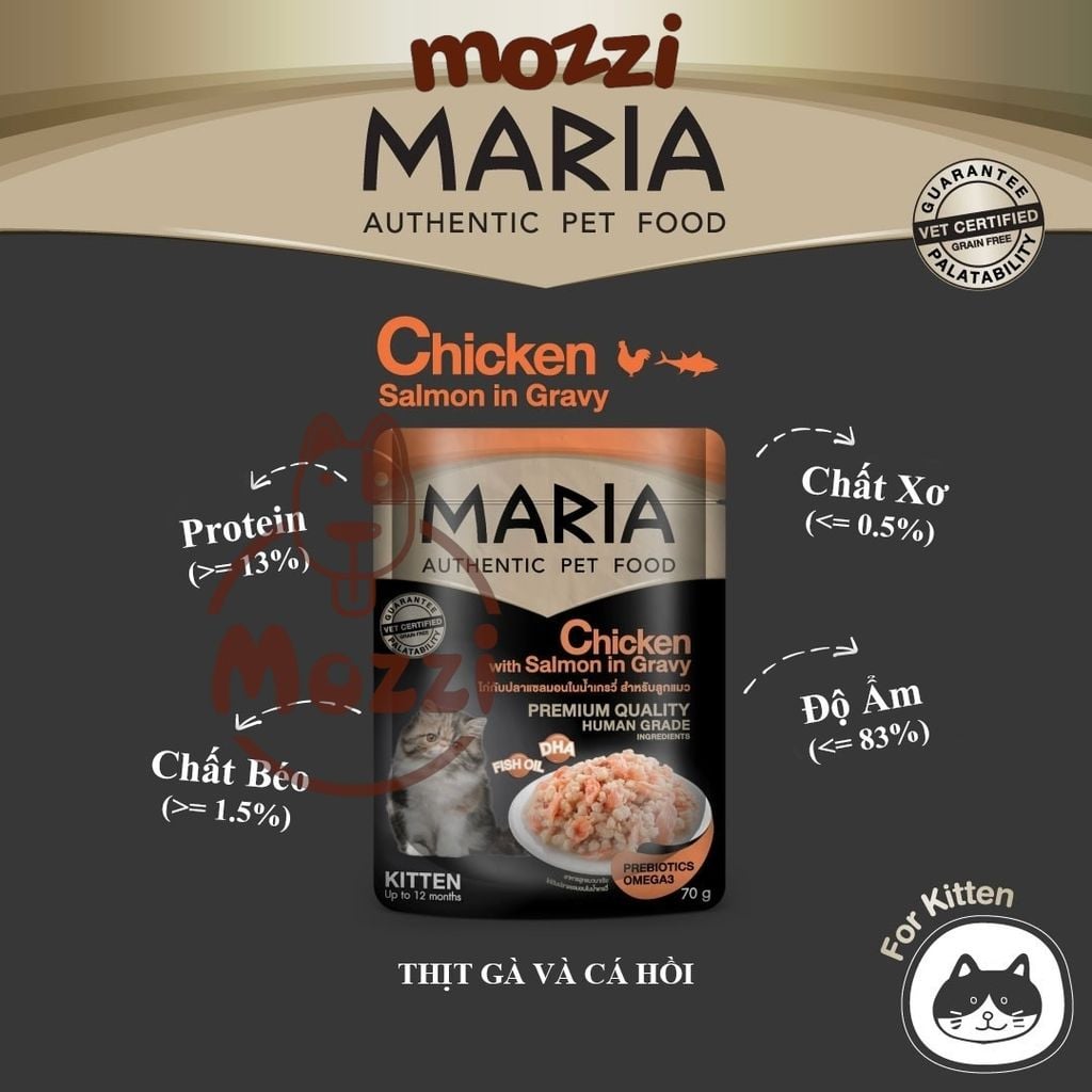 Pate cho mèo Maria Gói 70gr