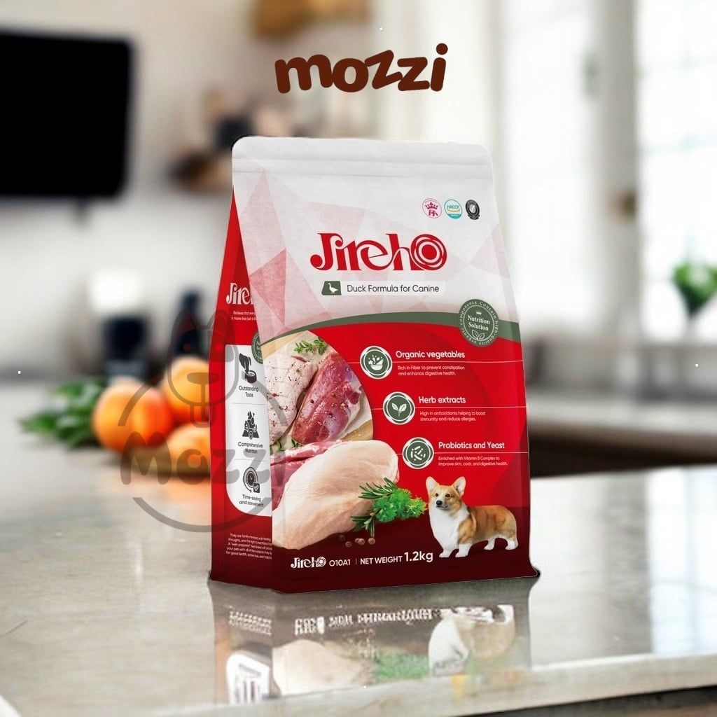 Thức ăn hạt cho chó JirehO Hàn Quốc vị Thịt Vịt Cá hồi [400g - 1.2kg - 1.5kg - 10kg]