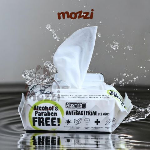  Khăn ướt cho chó mèo Kháng khuẩn trắng Absorb Antibacterial Absolute 