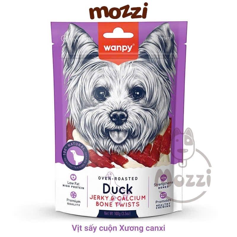 Snack cho chó Wanpy Thịt sấy thơm ngon từ thịt gà vịt cá hồi