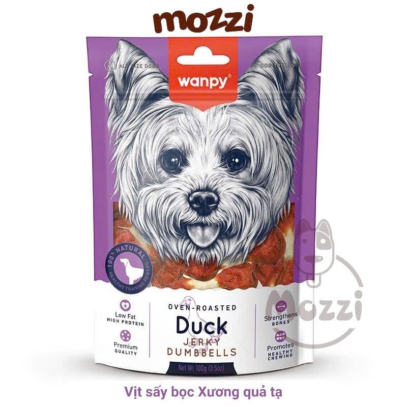 Snack cho chó Wanpy Thịt sấy thơm ngon từ thịt gà vịt cá hồi
