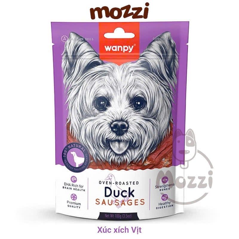 Snack cho chó Wanpy Thịt sấy thơm ngon từ thịt gà vịt cá hồi