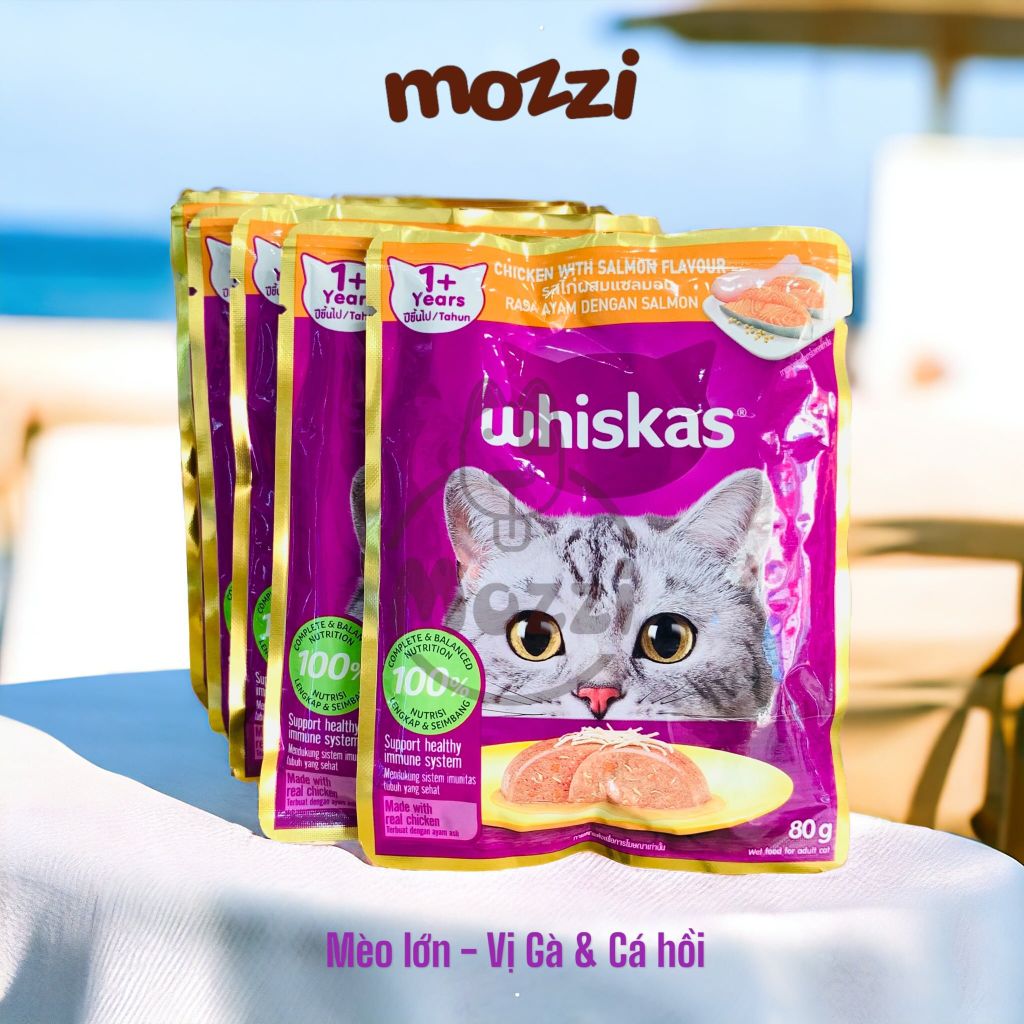 Pate cho mèo Whiskas Gói 80gr