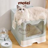 Khay cát vệ sinh cho mèo Nhà khép kín lớn hình tai mèo dễ thương 