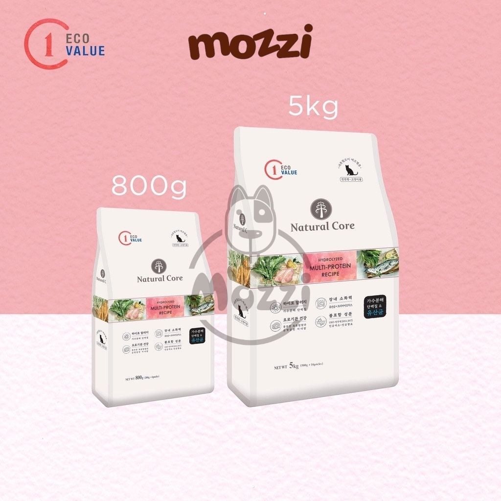 Thức ăn hạt hữu cơ Natural Core ECO C1 đa đạm cho mèo [500g - 800g - 5kg]