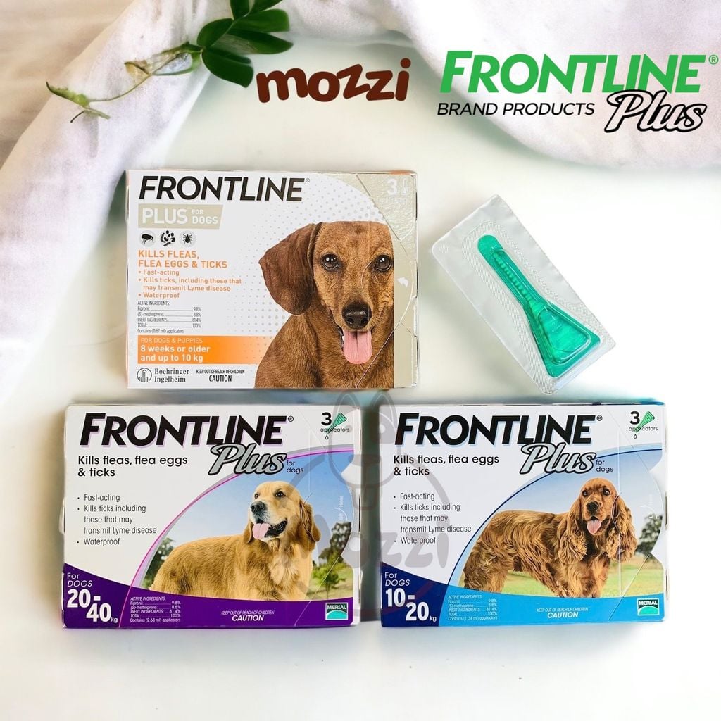 Nhỏ gáy trị ve rận bọ chét Frontline Plus cho chó