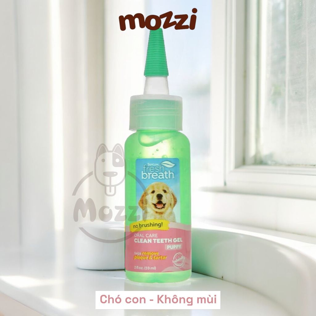 Gel nhỏ sạch răng miệng Tropiclean Fresh Breath Chai 59ml cho chó mèo