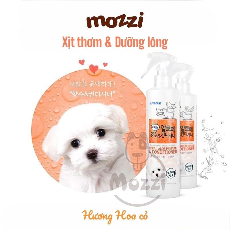 Nước hoa Forcans dưỡng lông khử mùi Hàn Quốc cho chó mèo