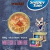 Pate cho mèo Snappy Tom lon 85gr Real Fish Real Meat