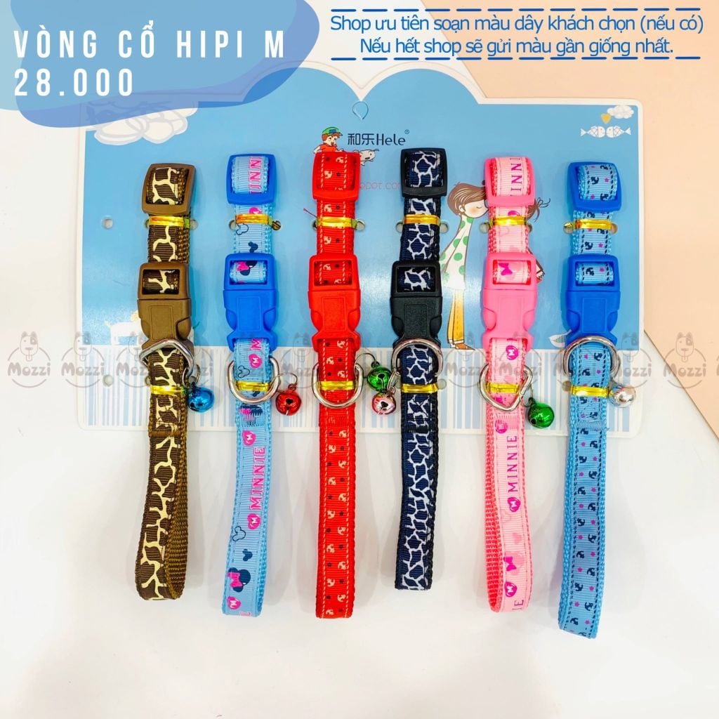 Hipipet Dây đeo vòng cổ họa tiết cho chó mèo