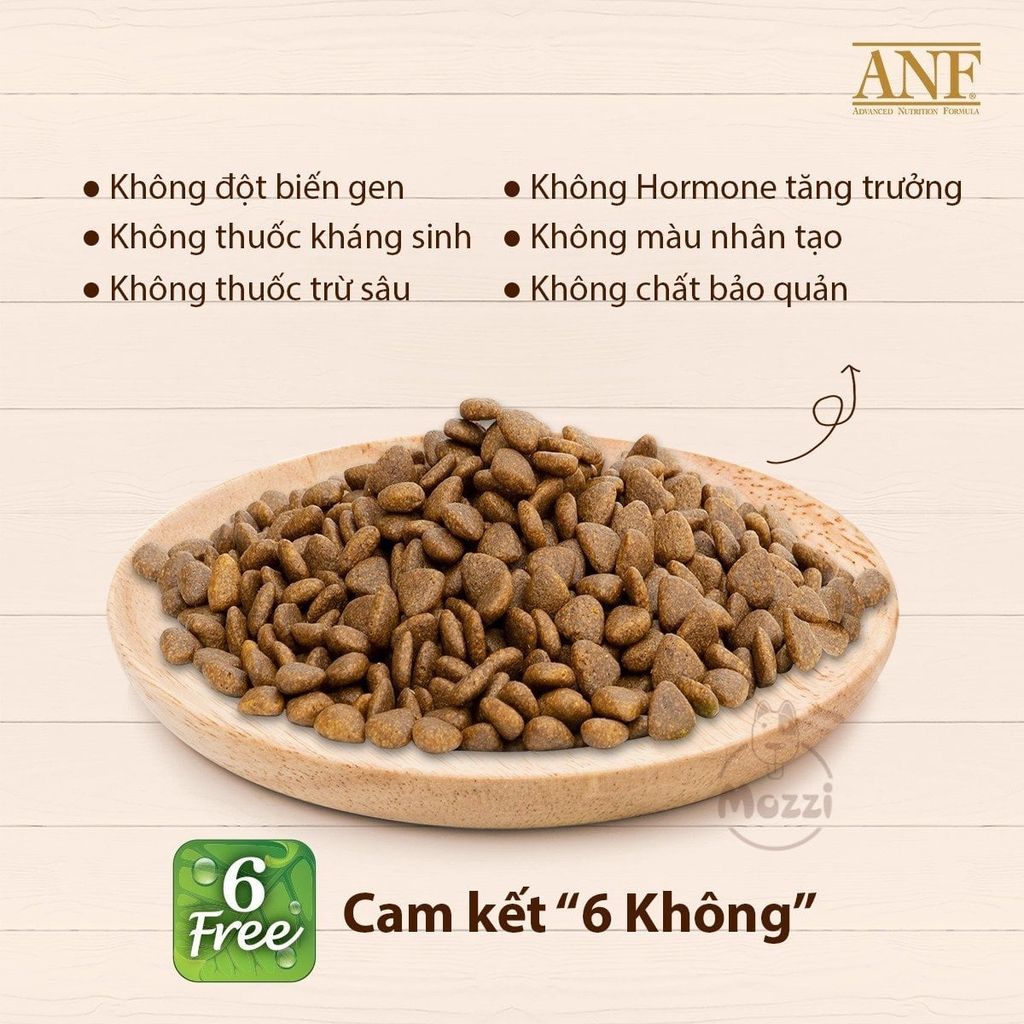 Thức ăn hạt hữu cơ ANF Dog 6Free+ cho chó [400g - 1.6kg - 5.6kg]