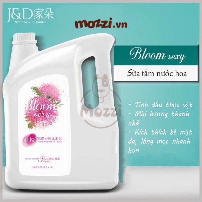 [Can 4 lít] JOYCE&DOLLS Sữa tắm nước hoa cho chó mèo