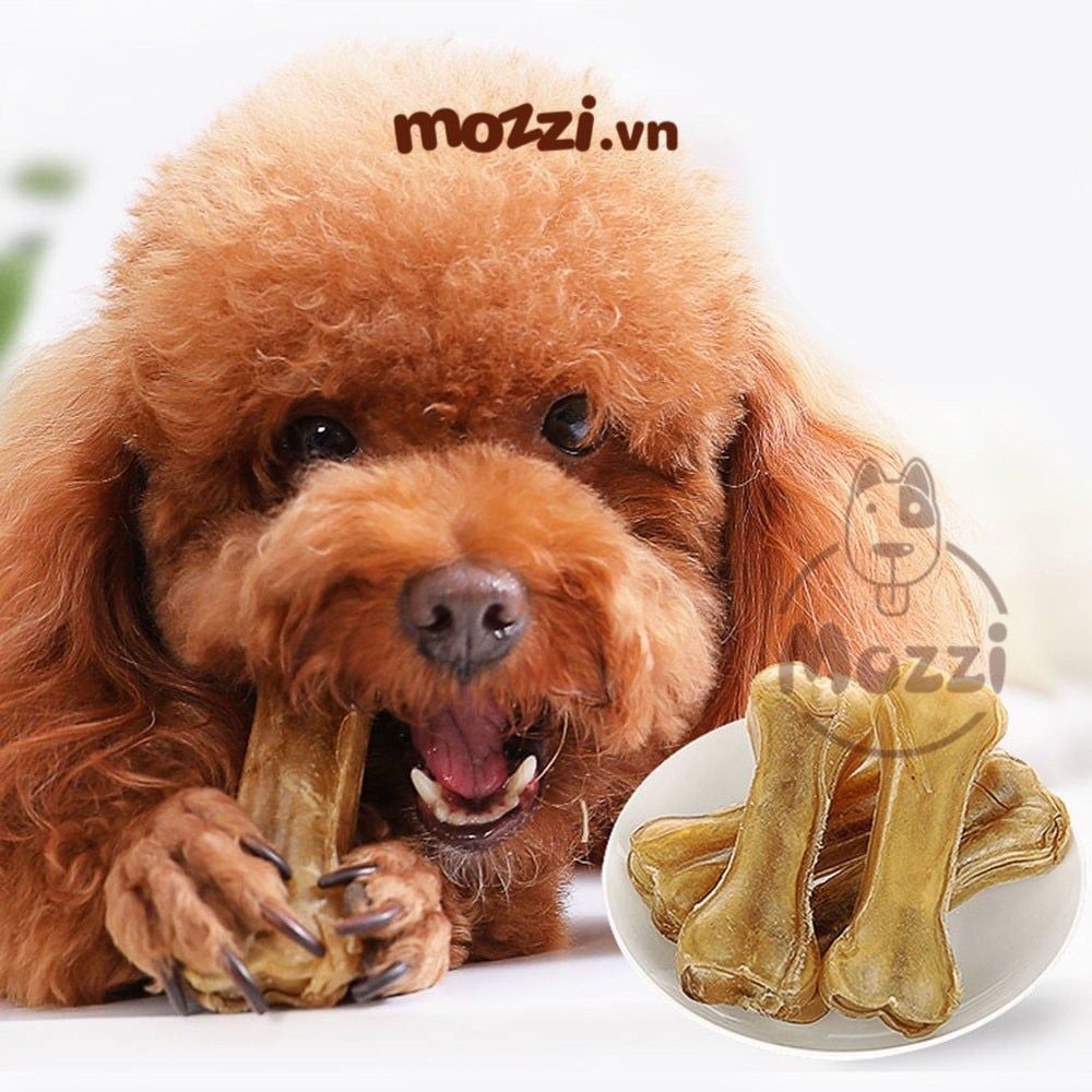Snack cho chó Xương nhai da bò nguyên chất nhiều lớp Thái Lan