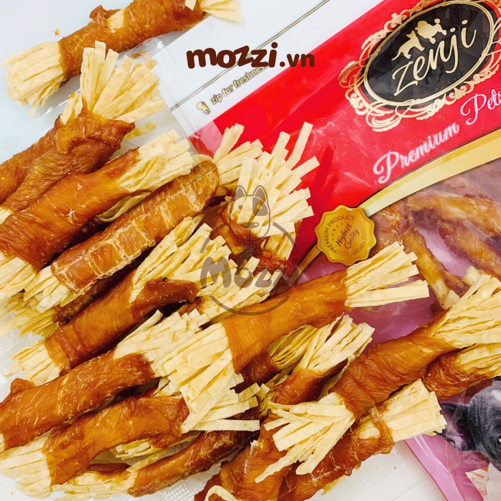 [Bịch 300g] Snack cho chó Gà sấy khô Zenji Thái Lan