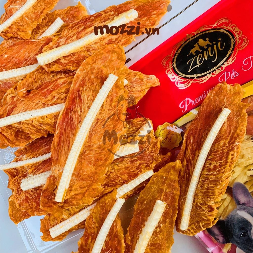 [Bịch 300g] Snack cho chó Gà sấy khô Zenji Thái Lan