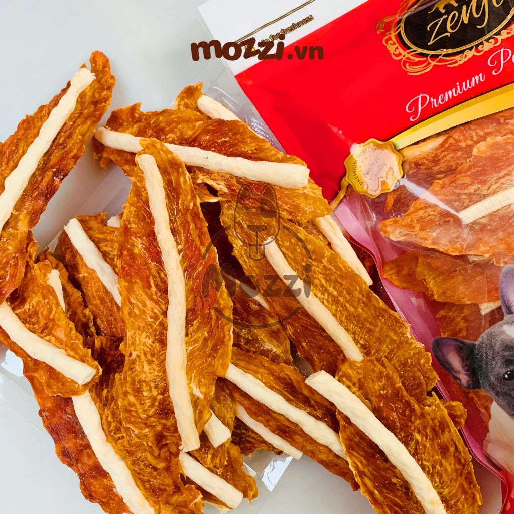 [Bịch 300g] Snack cho chó Gà sấy khô Zenji Thái Lan