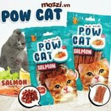  Snack cho mèo Cá hồi viên sợi Salmon PowCat gói 30gr Thái Lan 