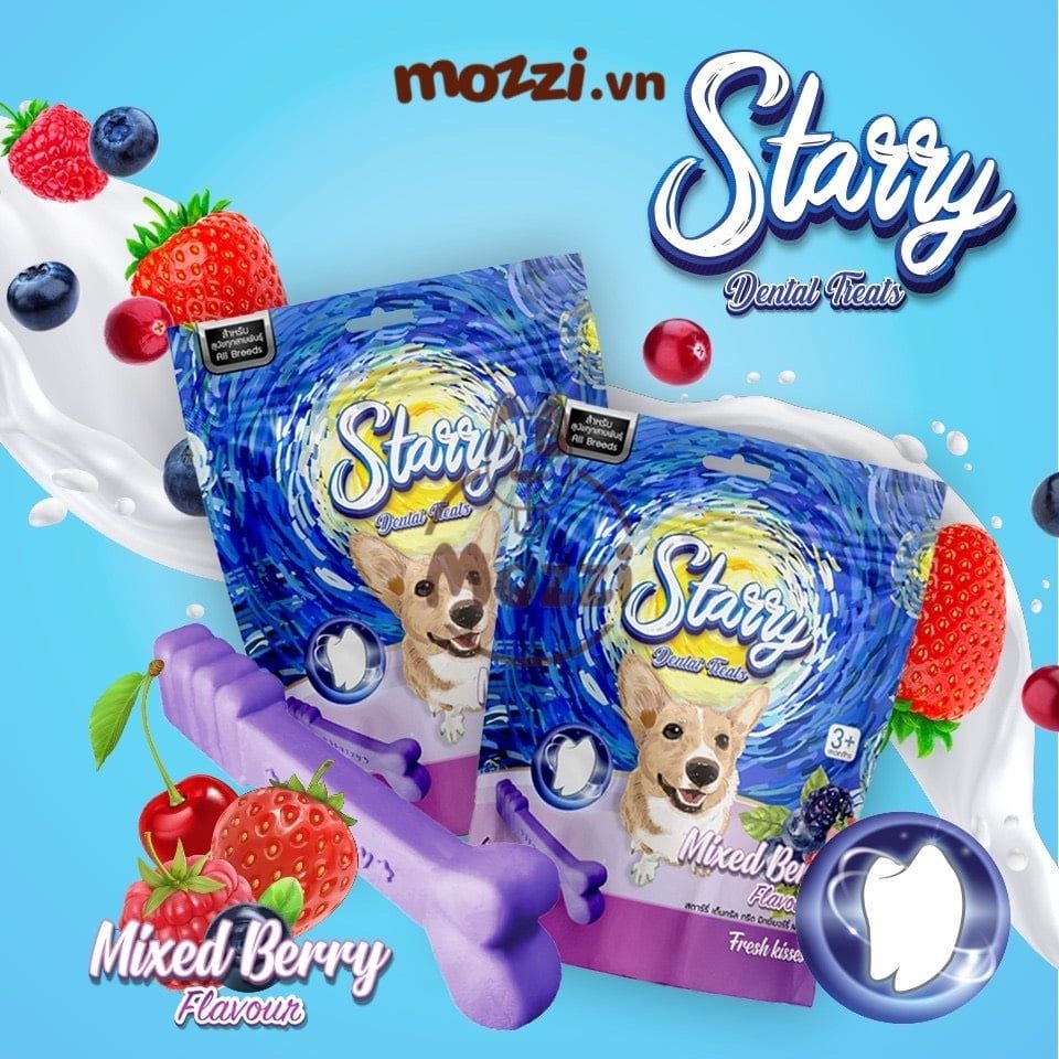 Snack cho chó Xương gặm sạch răng Starry Dental
