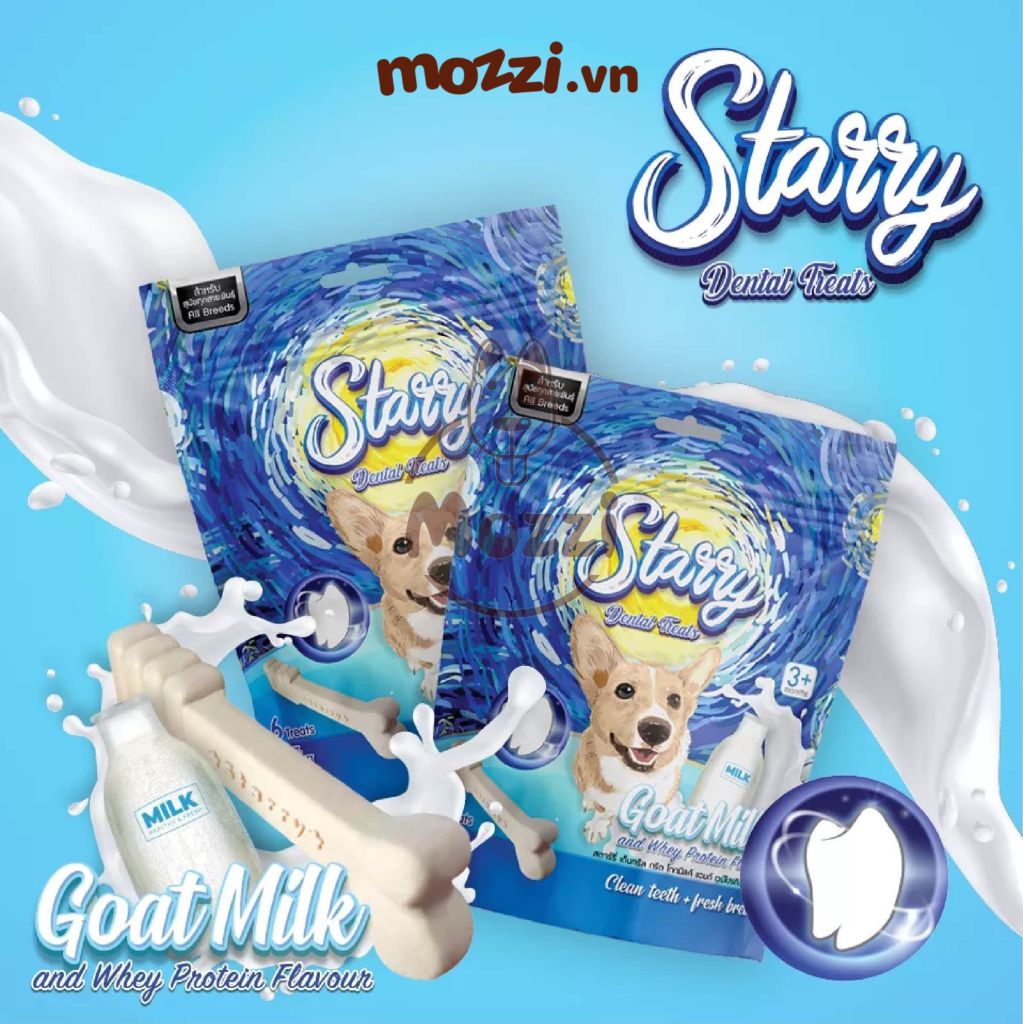 Snack cho chó Xương gặm sạch răng Starry Dental