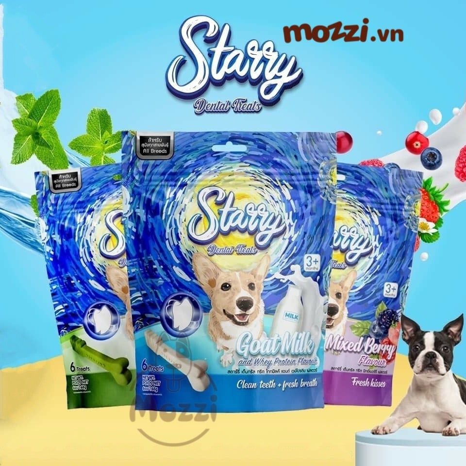 Snack cho chó Xương gặm sạch răng Starry Dental