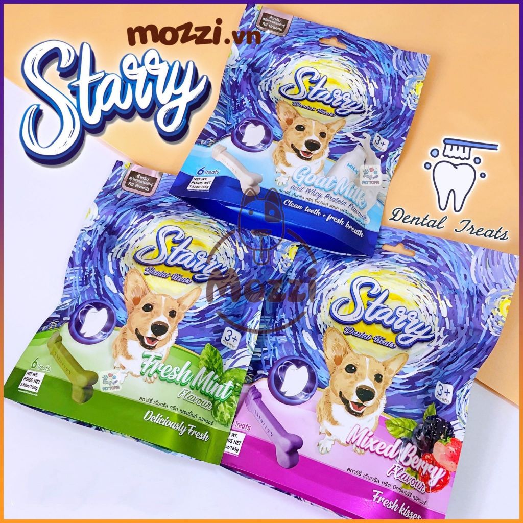 Snack cho chó Xương gặm sạch răng Starry Dental
