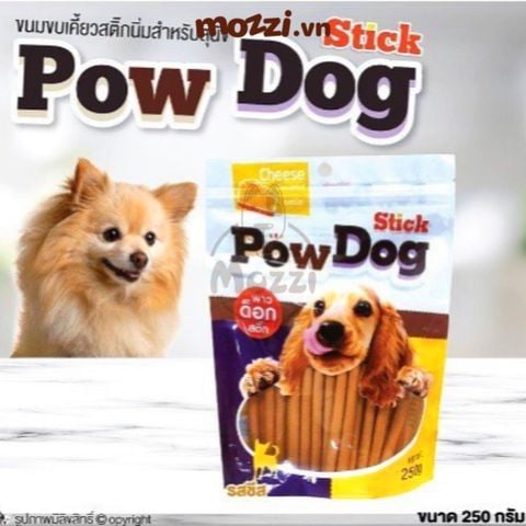  Snack cho chó Que mềm PowDog Stick gói 250gr Thái Lan 