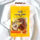  Pet8 sasami jerky gà sấy cho chó mèo 50gr 