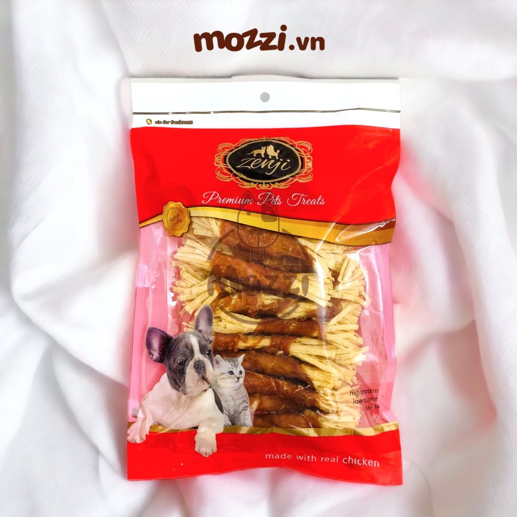 [Bịch 300g] Snack cho chó Gà sấy khô Zenji Thái Lan