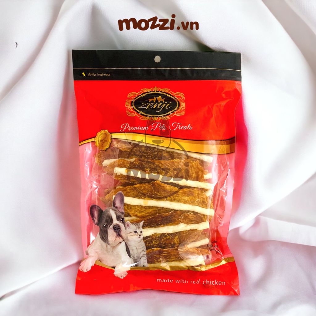[Bịch 300g] Snack cho chó Gà sấy khô Zenji Thái Lan