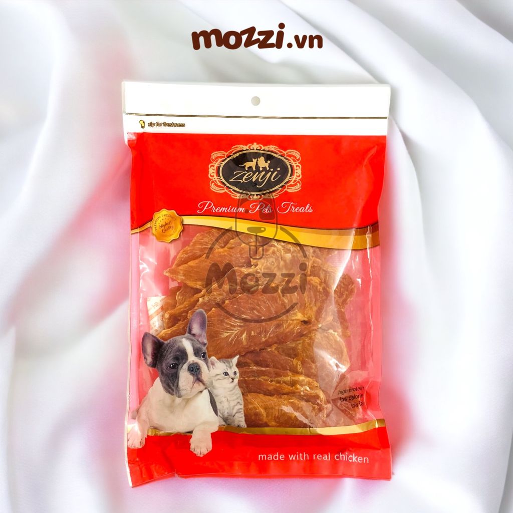[Bịch 300g] Snack cho chó Gà sấy khô Zenji Thái Lan