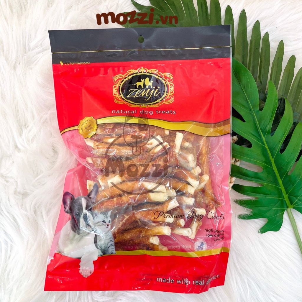 [Bịch 300g] Snack cho chó Gà sấy khô Zenji Thái Lan