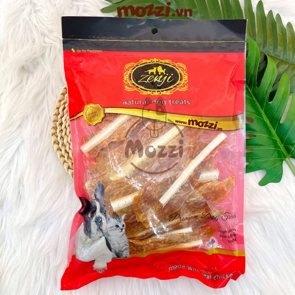 [Bịch 300g] Snack cho chó Gà sấy khô Zenji Thái Lan