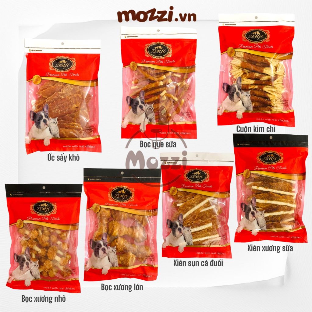 [Bịch 300g] Snack cho chó Gà sấy khô Zenji Thái Lan