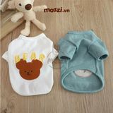  Áo thun có tay hình Gấu nâu Bear cho chó mèo 