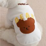  Áo thun có tay hình Gấu nâu Bear cho chó mèo 