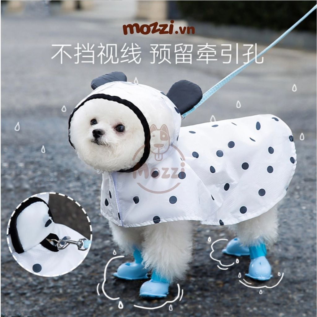 Áo mưa Panda cho chó mèo
