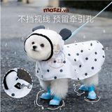  Áo mưa Panda cho chó mèo 