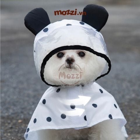 Áo mưa Panda cho chó mèo 