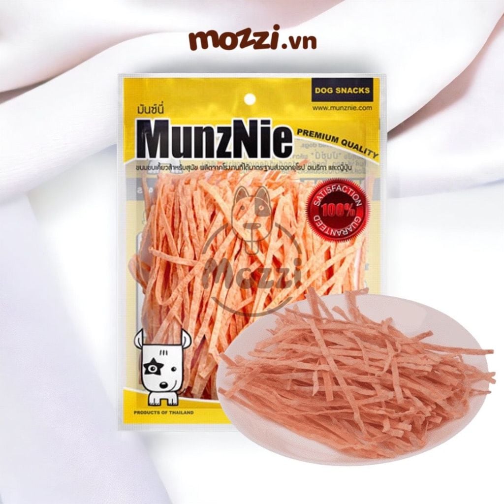 Snack cho chó mèo Kim chi Khô cá sợi MunzNie