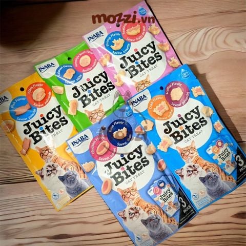  Snack cho mèo Viên mềm Juicy Bites Inaba 
