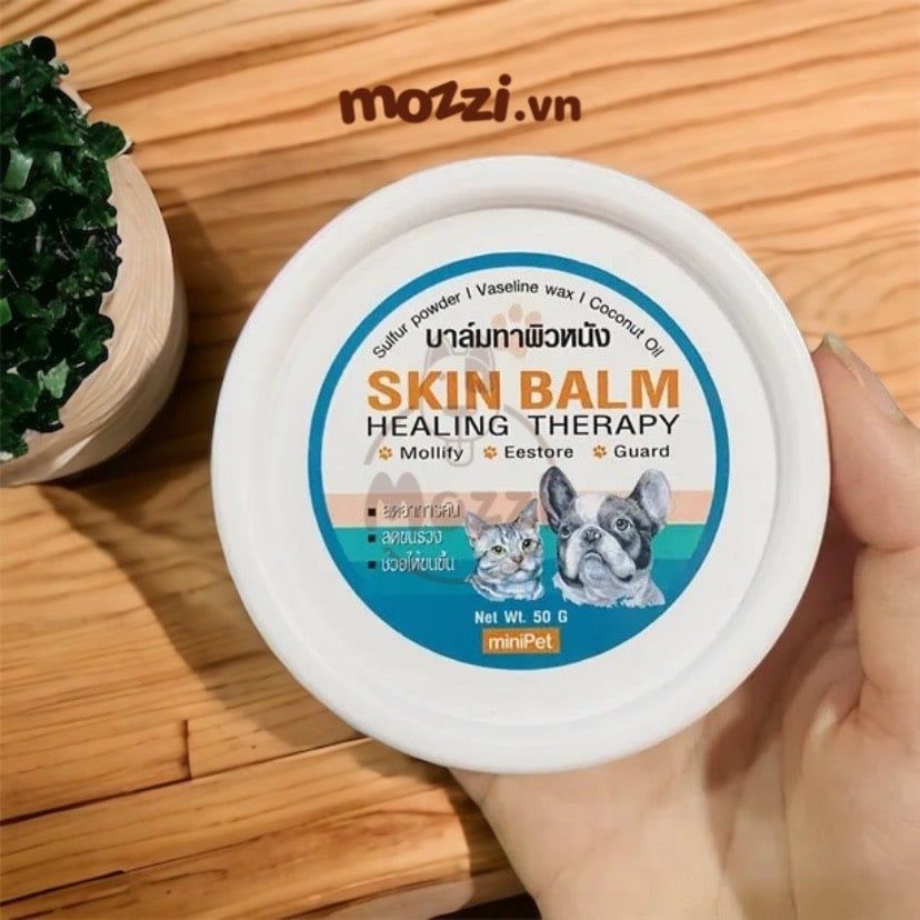 Sáp dưỡng mềm da lành vết thương Skin Balm Hộp 50g cho chó mèo