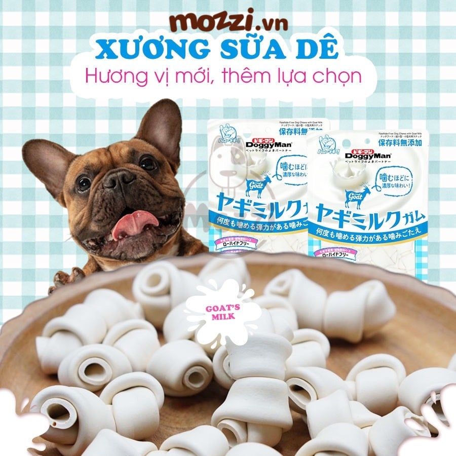 Snack cho chó Xương Sữa Dê Doggyman
