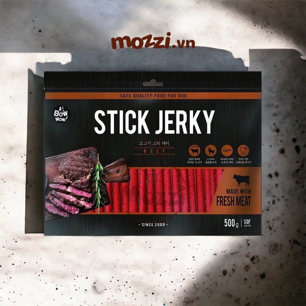 Snack cho chó Thịt Cừu Bò que Bowwow