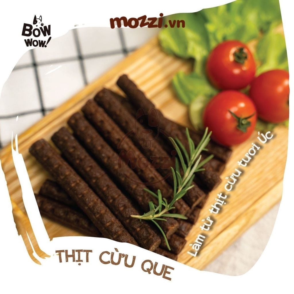 Snack cho chó Thịt Cừu Bò que Bowwow