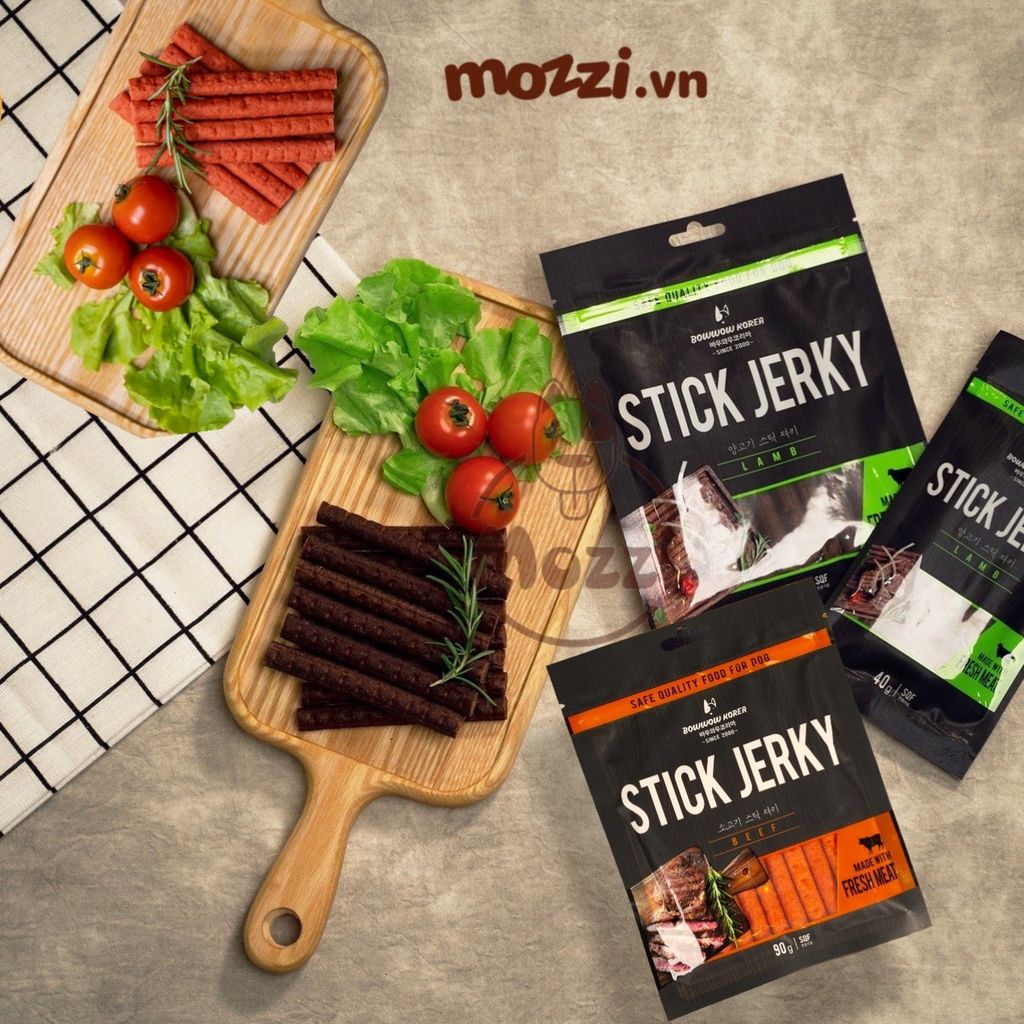 Snack cho chó Thịt Cừu Bò que Bowwow