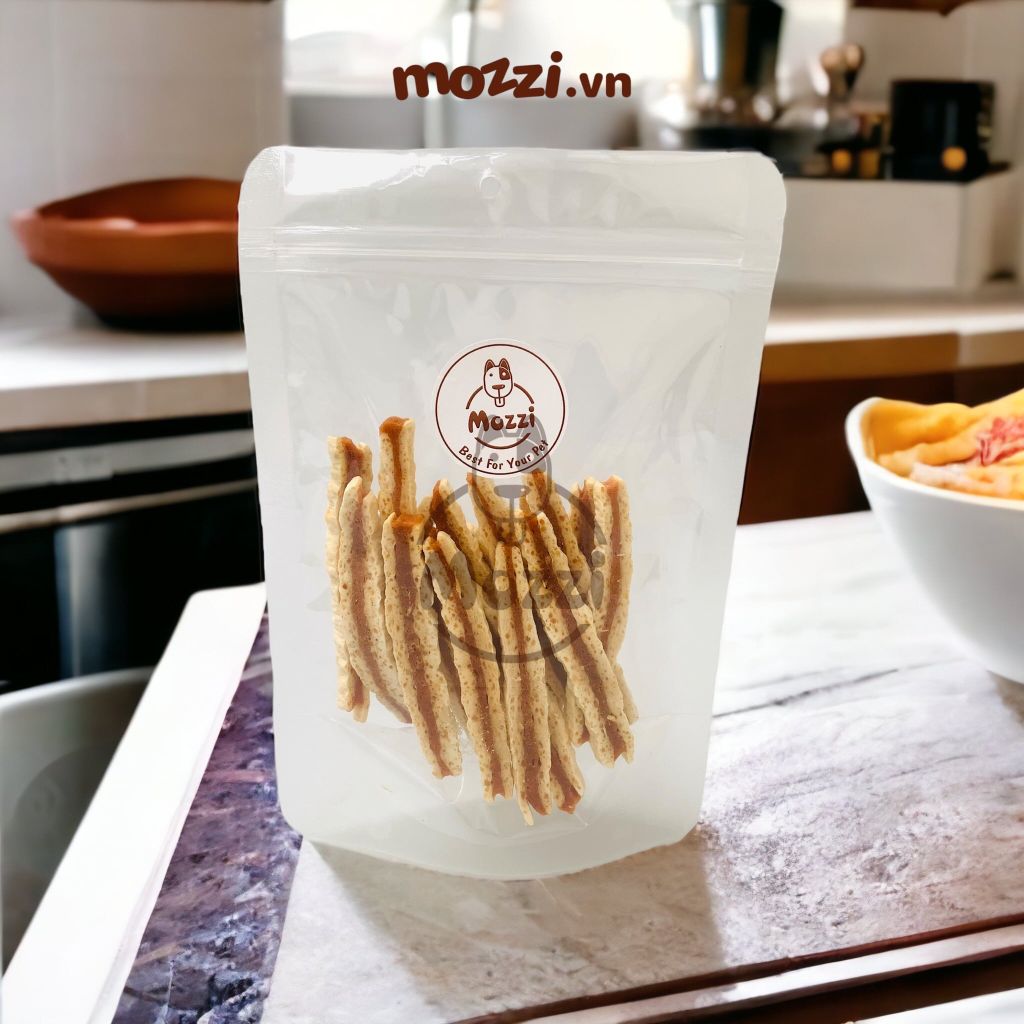 Snack cho chó Sợi dẻo nhân gà MunzNie