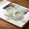 Khay ăn uống đôi dành cho chó mèo giá rẻ không kèm bình